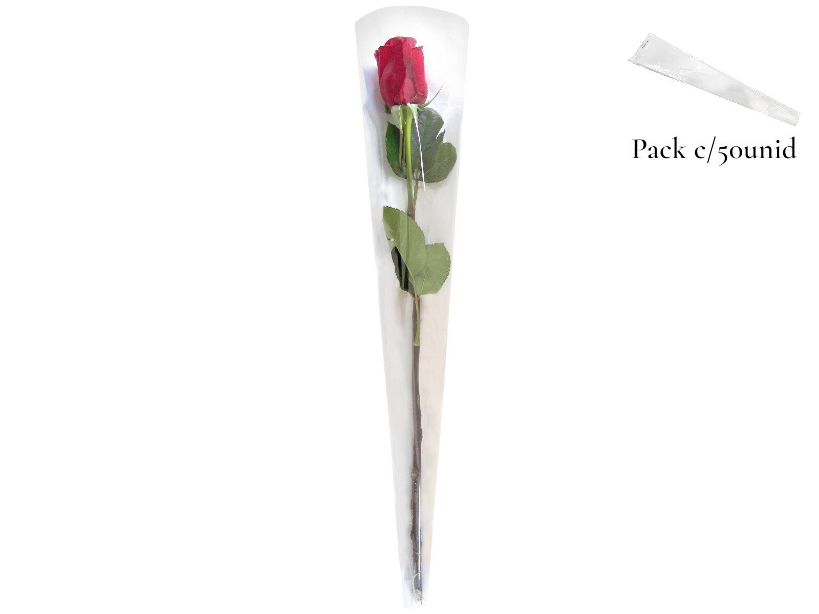 W0065165 MANGA "GRAVATA" 50UNID COR:BRANCO - Image 1