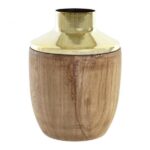 JARRA ACACIA+METAL COR:CASTANHO