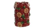 JARRA CERAMICA ROMA COR:BORDO
