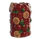 JARRA CERAMICA ROMA COR:BORDO