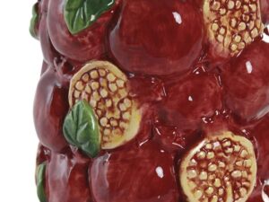 JARRA CERAMICA ROMA COR:BORDO