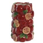 JARRA CERAMICA ROMA COR:BORDO
