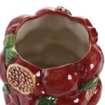 JARRA CERAMICA ROMA COR:BORDO