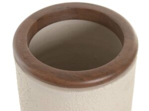 JARRA TERRACOTA C/MADEIRA