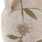 JARRA CERAMICA GRAVADO FLORES