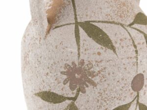 JARRA CERAMICA GRAVADO FLORES