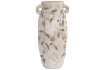 JARRA CERAMICA GRAVADO FLORES