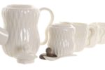 SERVICO DE CAFE PORCELANA CONJ.6 C/TABULEIRO BAMBU - Image 3