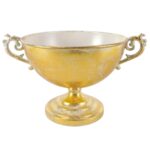 METAL -TAÇA COR BRANCO OURO