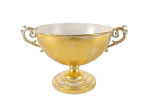METAL -TAÇA COR BRANCO OURO