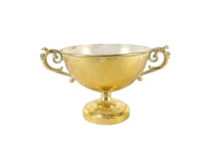 METAL -TAÇA COR BRANCO OURO