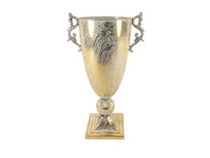 METAL -TAÇA C/PE COR OURO/BRANCO
