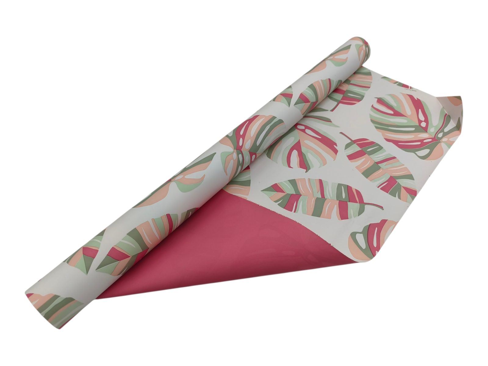 122.000066. ROLO CELOFANE 70CMX25MTS MONSTERA COR:ROSA - Image 1