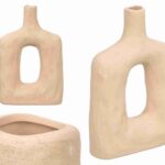 JARRA TERRACOTA MODERNO C/FURO COR:BEGE