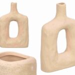 JARRA TERRACOTA MODERNO C/FURO COR:BEGE