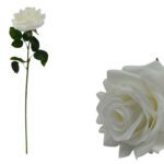 ARTIFICIAL- ROSA TOQUE REAL DELUX COR:BRANCO