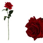 ARTIFICIAL- ROSA TOQUE REAL DELUX COR:VERMELHO