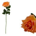 ARTIFICIAL- ROSA TOQUE REAL DELUX COR:SALMAO