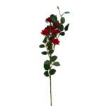 ARTIFICIAL- ROSA STª TERESINHA MINI VELUDO COR: VERMELHO