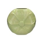 CERAMICA- JARRA FLOR COR:VERDE