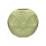 CERAMICA- JARRA FLOR COR:VERDE