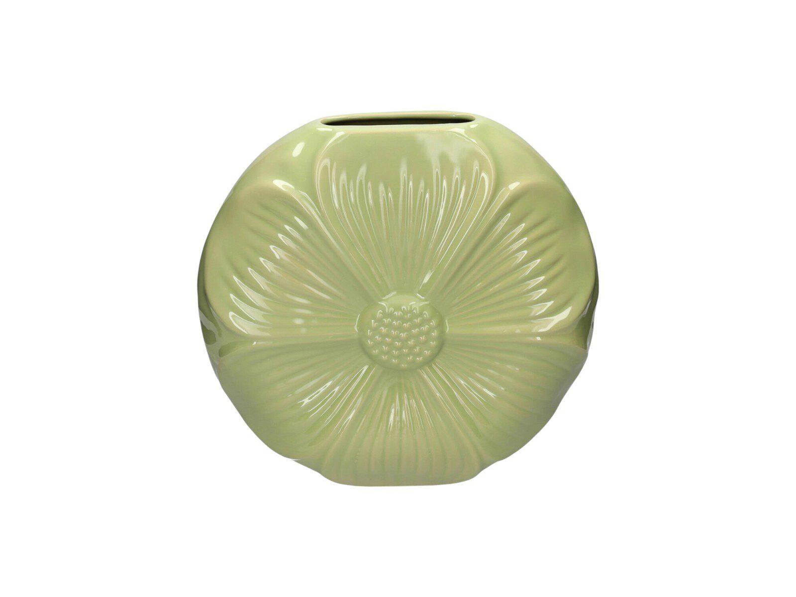 666781000 CERAMICA- JARRA FLOR COR:VERDE - Image 1