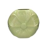 CERAMICA- JARRA FLOR COR:VERDE