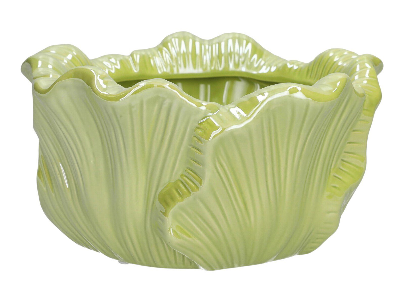 740101300 CERAMICA- FLOREIRA FOLHA COR:VERDE - Image 1