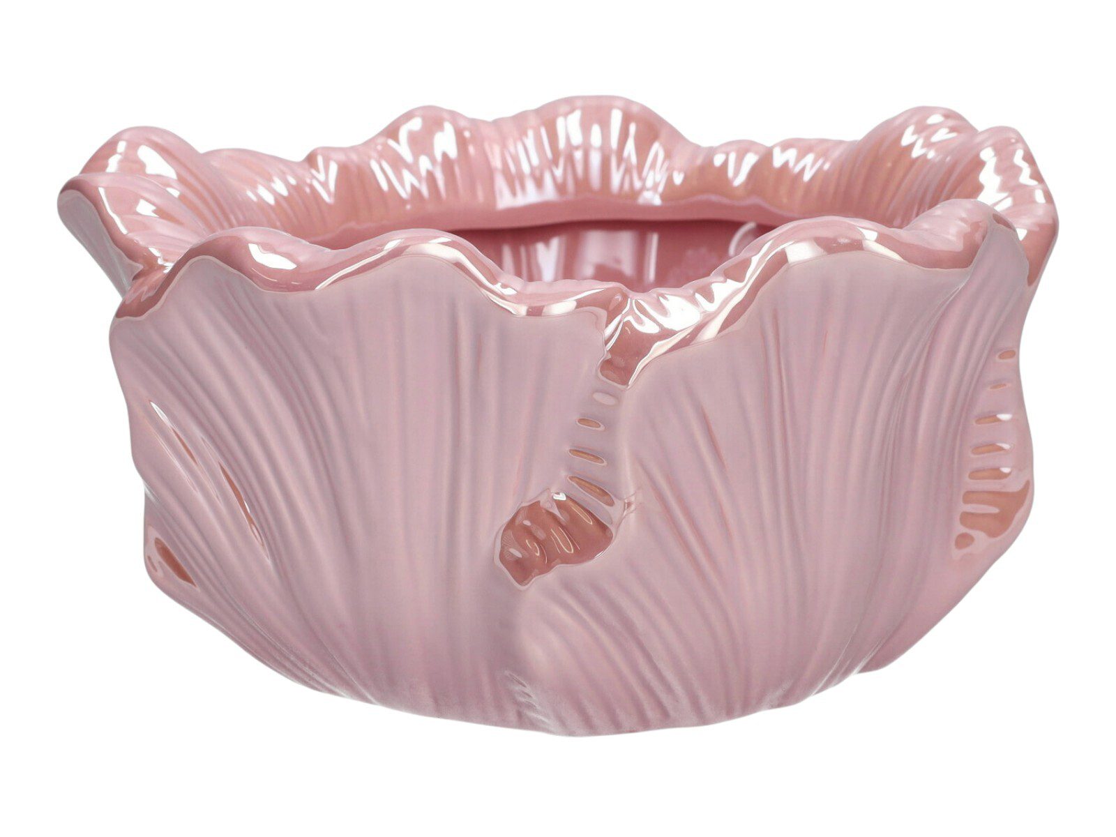 740101400 CERAMICA- FLOREIRA FOLHA COR:ROSA - Image 1