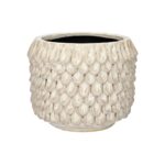 VASO CERAMICA ELLORA COR:CREME