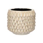 VASO CERAMICA ELLORA COR:CREME