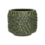 VASO CERAMICA ELLORA COR:VERDE