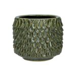 VASO CERAMICA ELLORA COR:VERDE