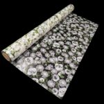 ROLO CELOFANE 70CMX50MTS FLOR COR:BRANCO