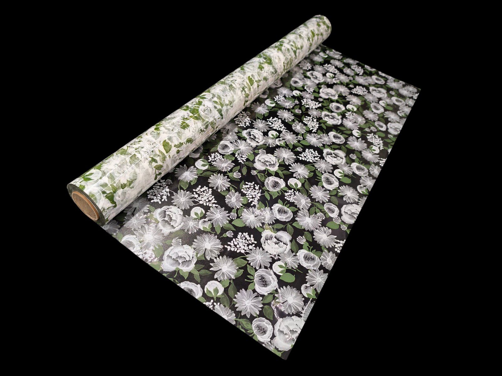 8434329150153 ROLO CELOFANE 70CMX50MTS FLOR COR:BRANCO - Image 1