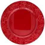 PRATO MARCADOR PLASTICO 33CM COR:VERMELHO