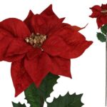 HASTE POINSETIA ARTIFICAL COR:VERMELHO