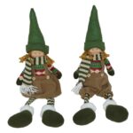 FIGURA MENINO/A AUREL SENTADO COR:VERDE