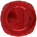 PRATO MARCADOR PLASTICO 33CM COR:VERMELHO