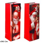 SACO PAPEL MOTIVOS NATAL P/GARRAFA