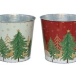 VASO METAL MOTIVO NATAL