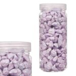PEDRA DECORATIVA 10/20MM METALIZADO 700GR COR:LILAS