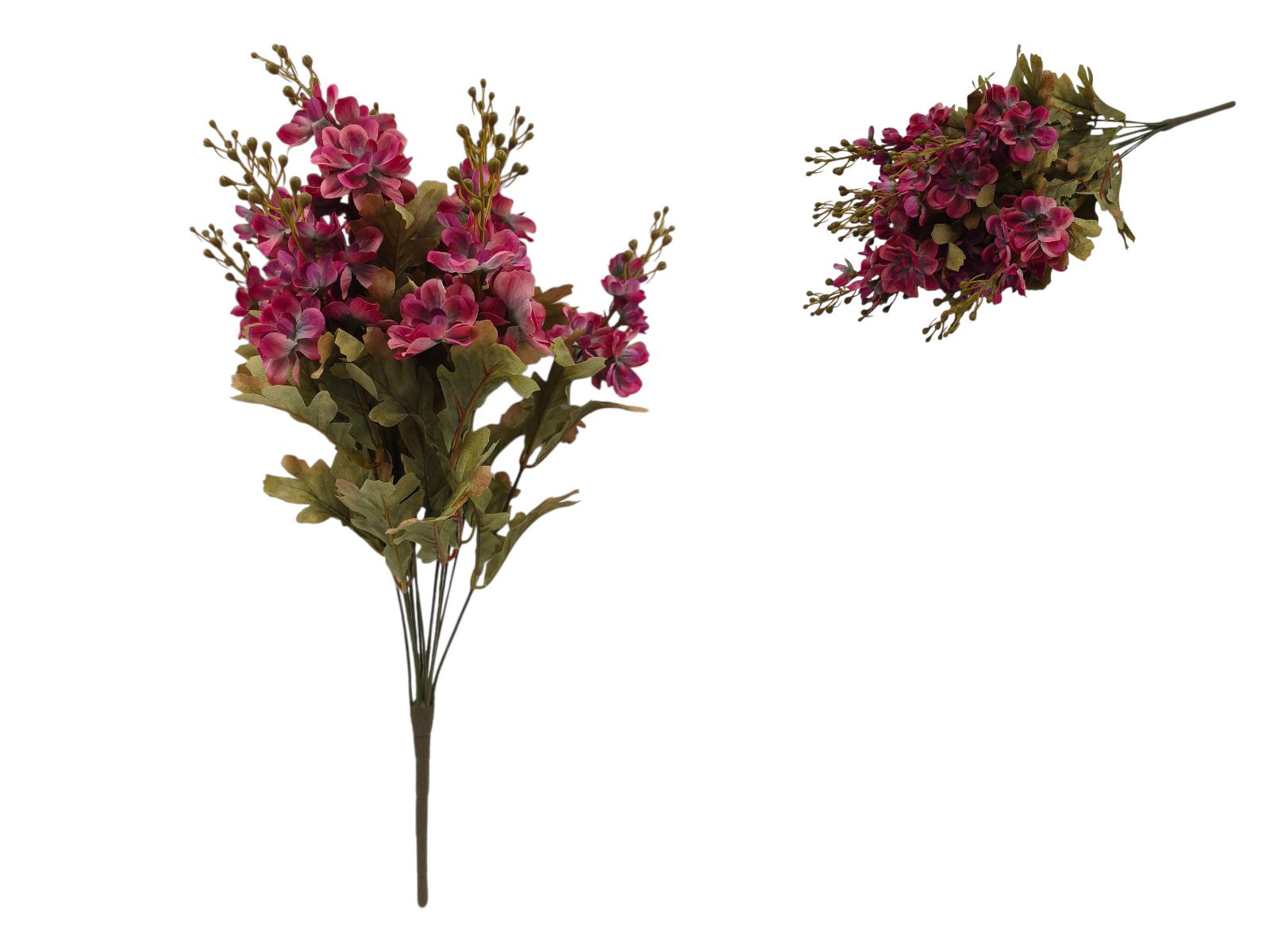 9640-47 ARTIFICIAL- RAMO DELPHINIUM COR:MAGENTA - Image 1