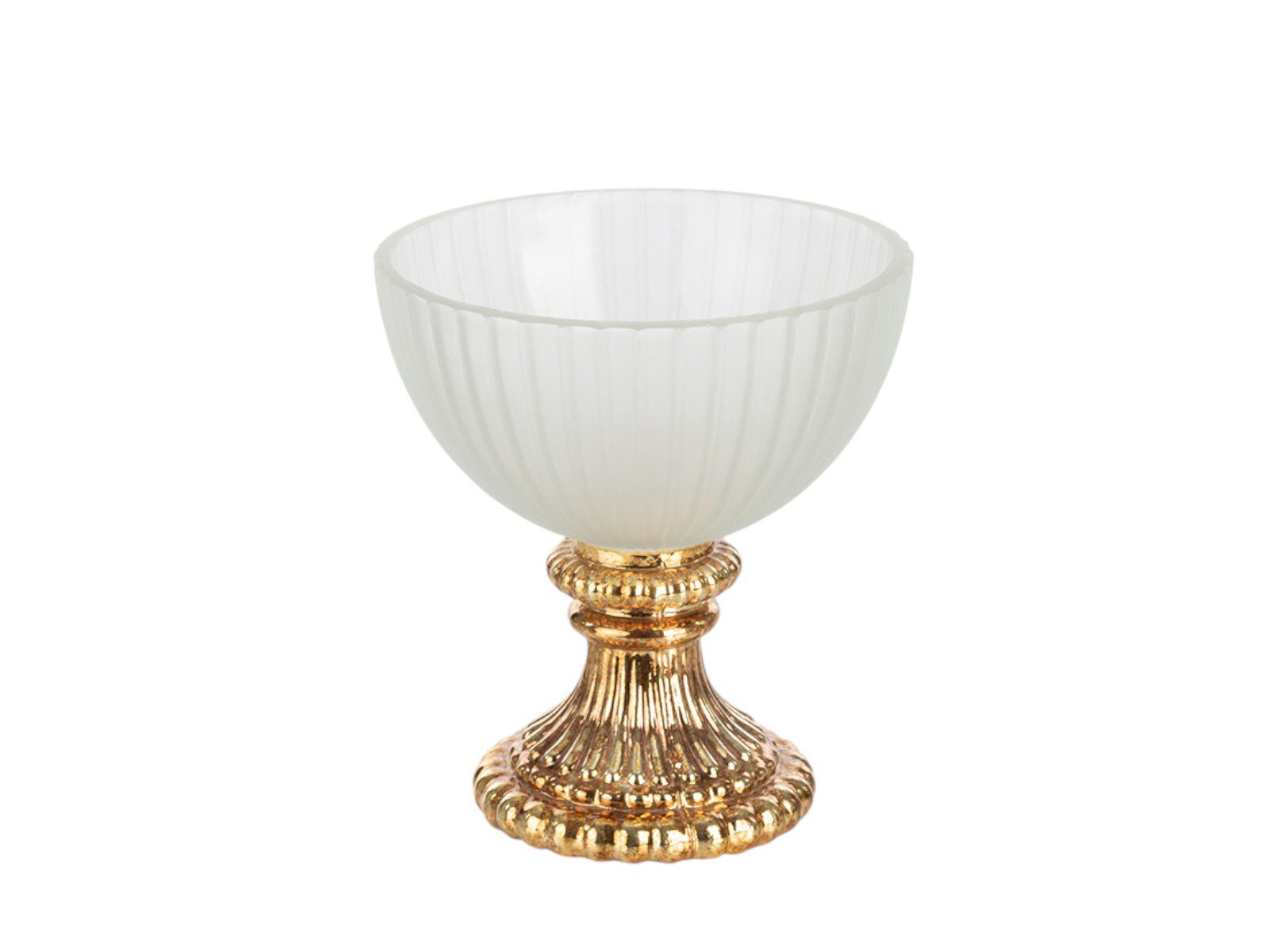 AR0509.90 TAÇA VIDRO C/PE METAL COR:OURO - Image 1
