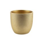 VASO RUSTICO TERRACOTA COR:OURO