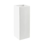 JARRA CERAMICA QUADR. COR:BRANCA