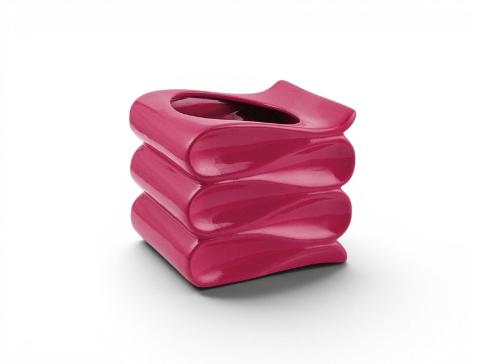 rc-42-fu-43573 CACHEPOT VIENNETTA CERAMICA COR:FUCSIA - Image 1