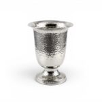 VASO ALUMINIO MARTELADO COR:PRATEADO