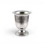 VASO ALUMINIO MARTELADO COR:PRATEADO