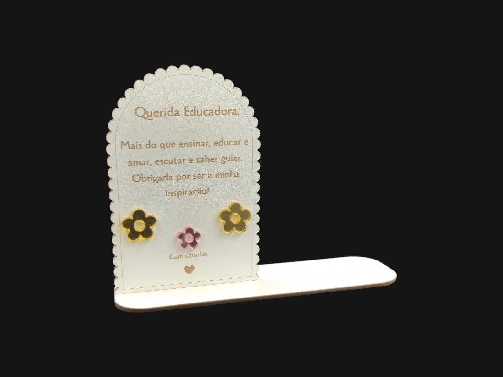 130.000031 PLACA MADEIRA C/SUPORTE EDUCADORA - Image 1